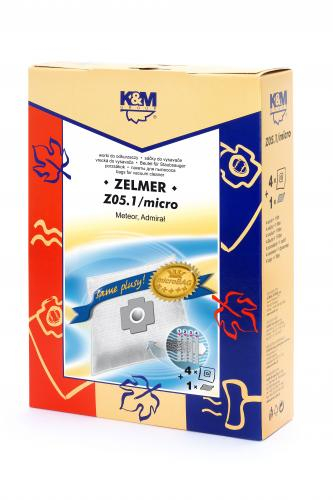 Sac aspirator Zelmer 1010, sintetic, 4X saci + 1 filtru, K&M [1]
