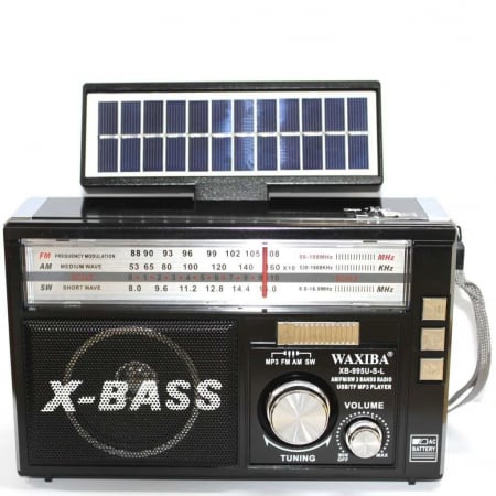 Radio portabil Solar 3 benzi, Bluetooth USB Card Funcție Lampă [7]
