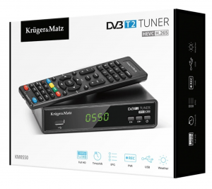 Tuner DVB-T2 H.265 Hevc Kruger&Matz [4]
