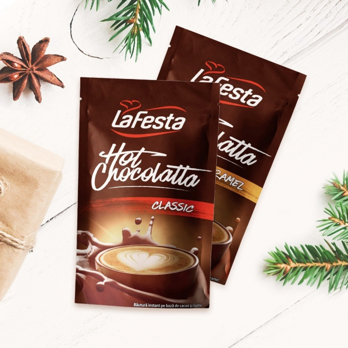 LA FESTA Ciocolata Calda cu Gust Clasic Plic 10x25g [4]