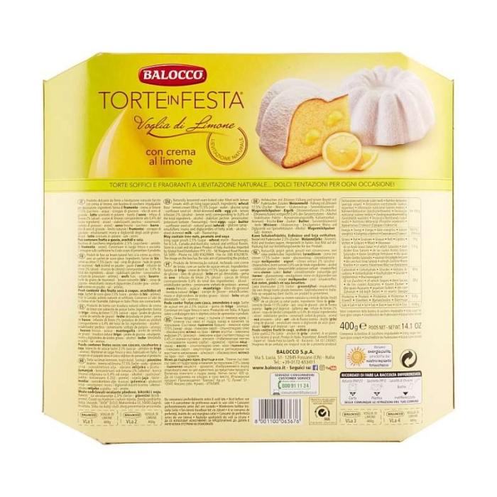 BALOCCO Cozonac Torte in Festa Limone 400g [2]