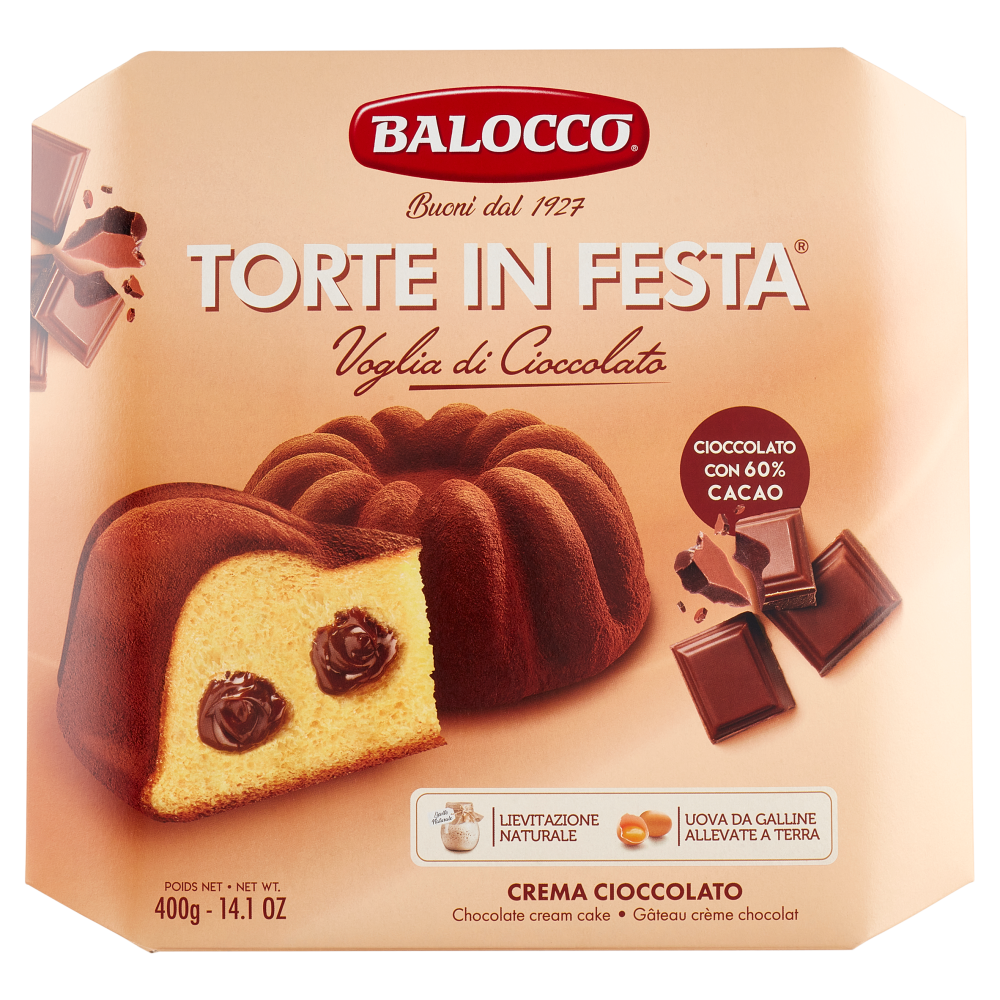 BALOCCO Cozonac Torte in Festa Cioccolato 400g [1]