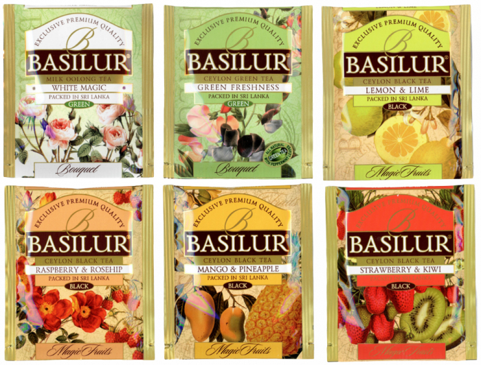 BASILUR Cutie de Lemn Produsă Manual cu 60 de Plicuri de Ceai Asortat [4]