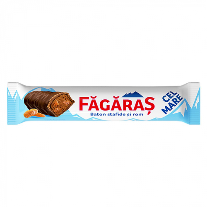 Baton de Ciocolata cu Stafide si Rom Cutie FAGARAS 40x30g [4]