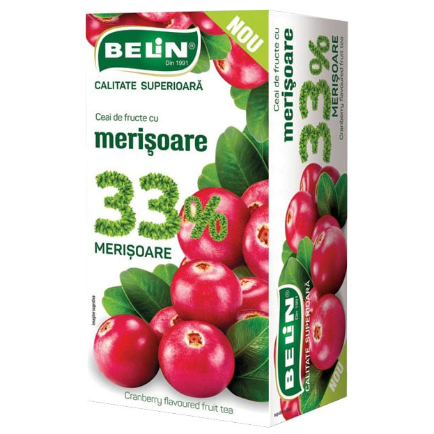 BELIN Ceai de Fructe cu Merisoare 33% 20x2g [1]