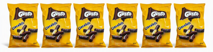 GUSTO Pufuleti Glazurati cu Cacao 6x50g [2]