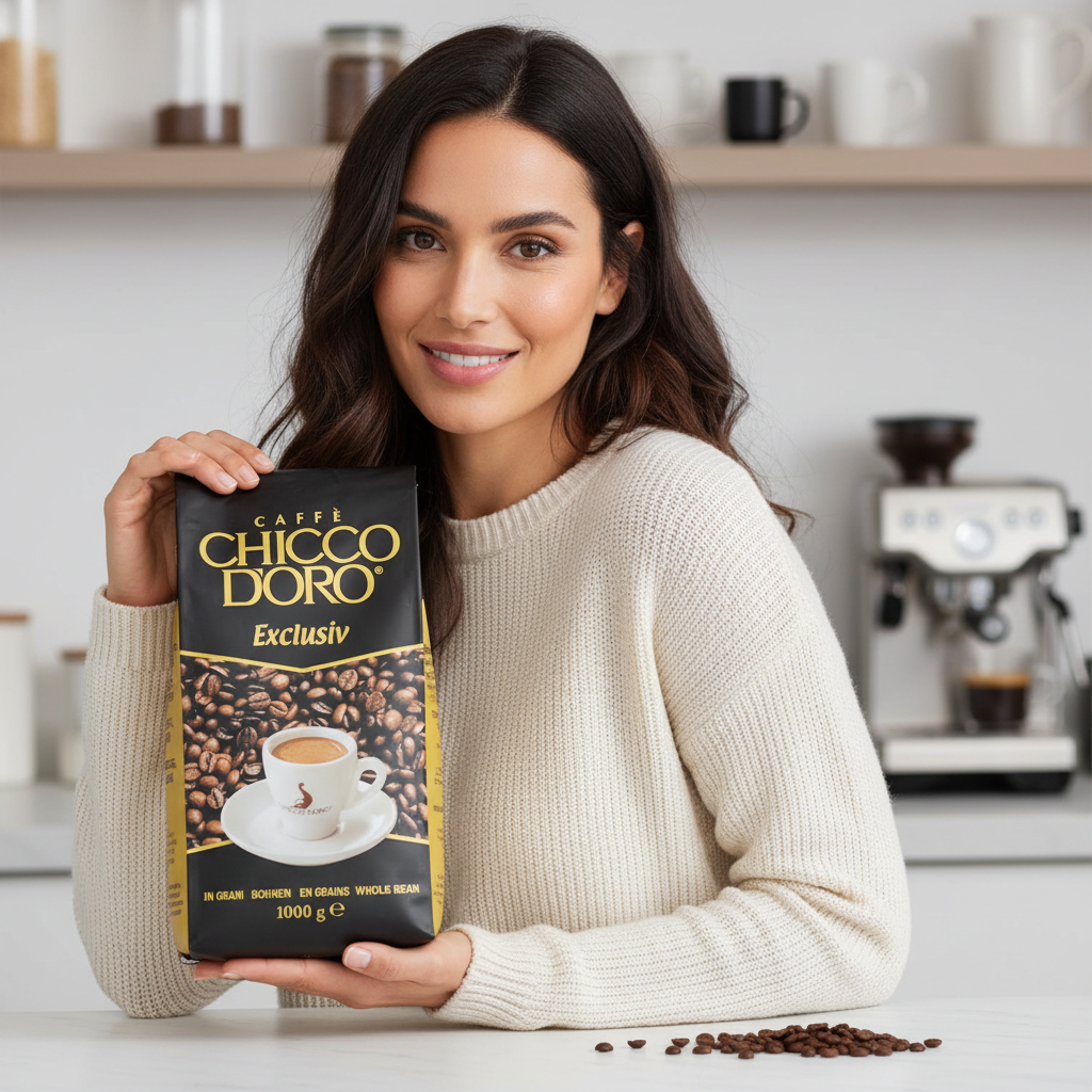 CAFFE CHICCO D'ORO Exclusiv Cafea Boabe 1kg [4]