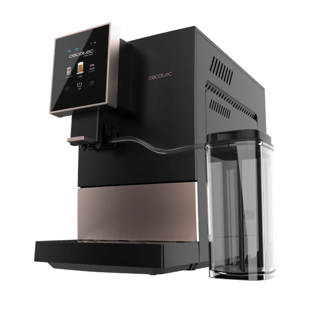 CECOTEC Cremma Compactccino Connected Black Rose Espressor Super-Automat Compact 19 bari, ecran TFT și Wi-Fi, Rezervor de lapte și Thermoblock. [12]