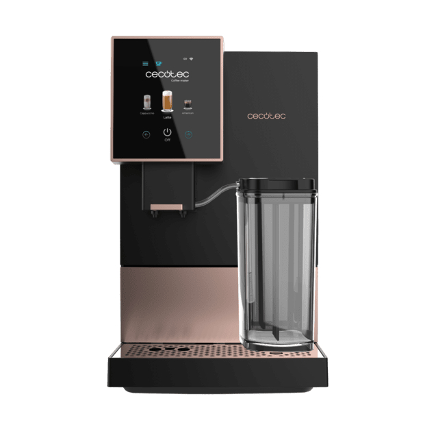 CECOTEC Cremma Compactccino Connected Black Rose Espressor Super-Automat Compact 19 bari, ecran TFT și Wi-Fi, Rezervor de lapte și Thermoblock. [11]