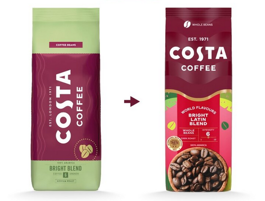COSTA Bright Latin Blend Cafea Boabe 1Kg [2]