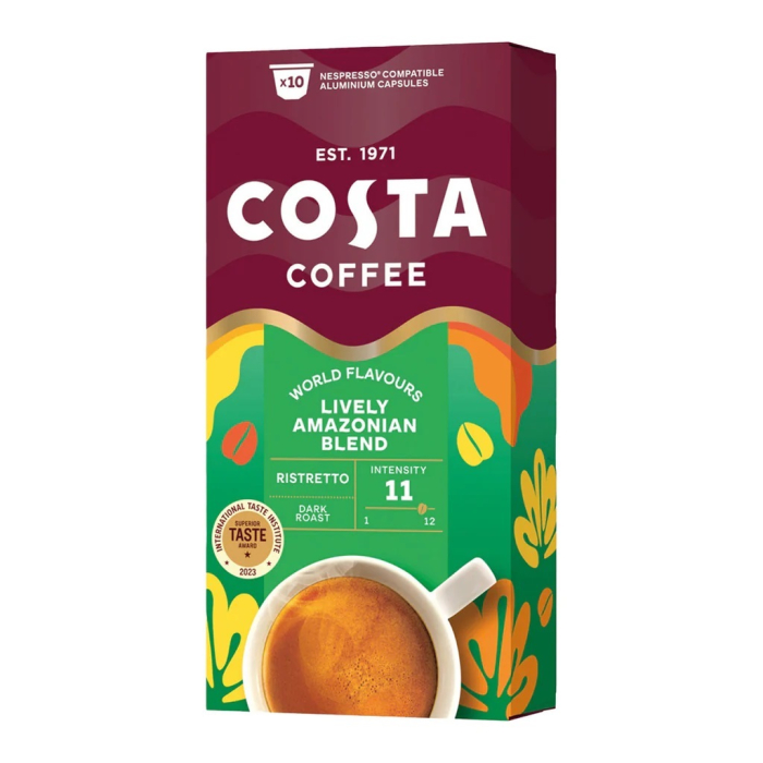 COSTA Lively Amazonian Blend - Dark Roast Capsule Nespresso 10buc [1]
