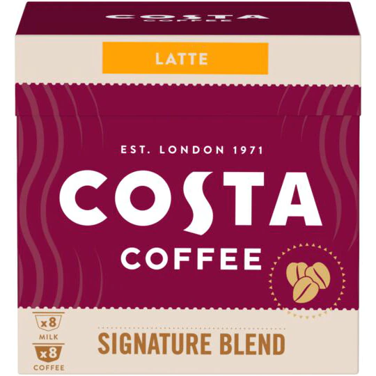 COSTA Signature Blend Latte Capsule de Cafea 16buc 8bauturi [1]