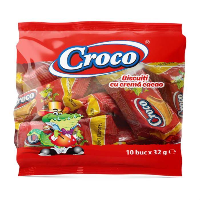 CROCO Biscuiti cu Crema de Cacao tip Eugenia 10x32g [2]