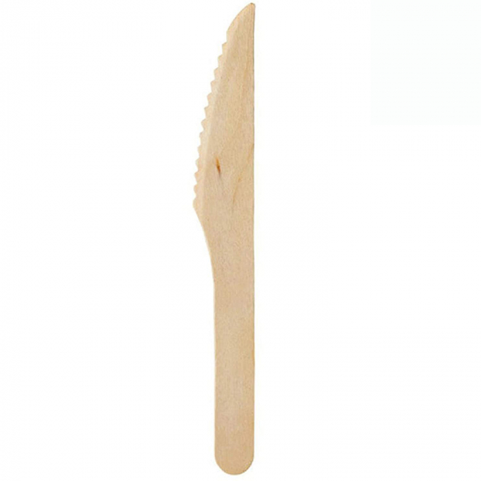 Cutite de Unica Folosinta din Lemn Eco Friendly Biodegrabile 16cm 100buc [4]