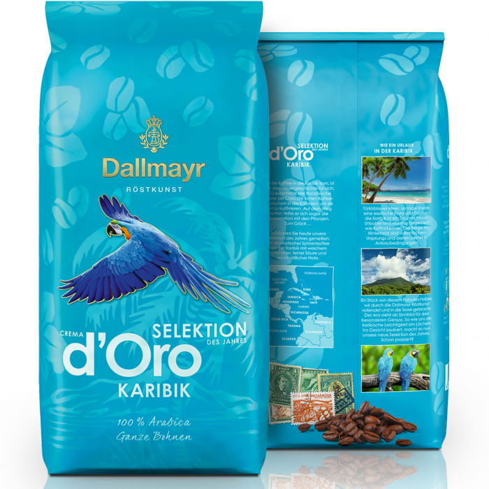 DALLMAYR Selektion Crema D'oro Karibic Cafea Boabe 1kg [2]