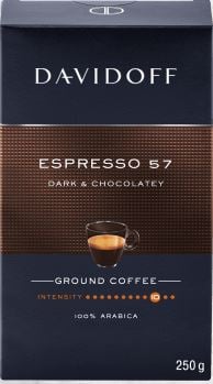 DAVIDOFF Espresso 57 Dark & Chocolatey Cafea Macinata 250g [1]