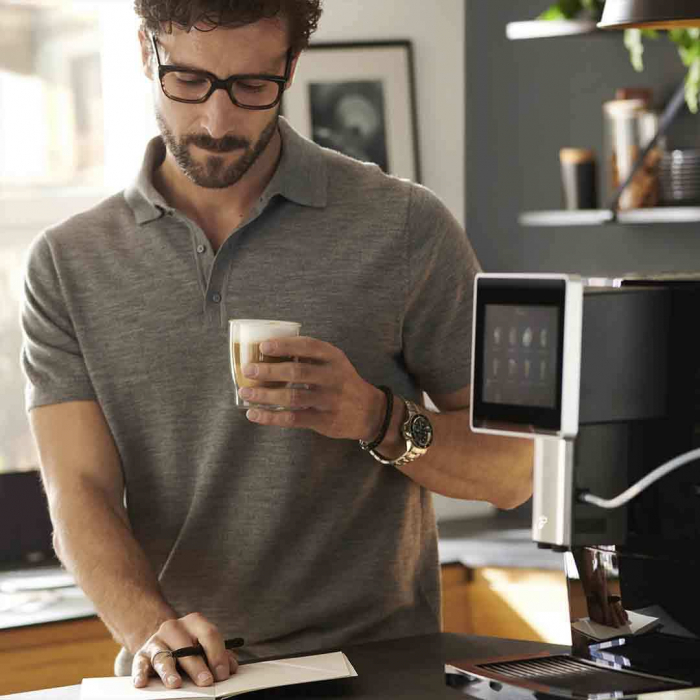 Espressor Automat TCHIBO Coffea Office, Ecran Tactil, Bauturi Presetate, Dispozitiv Spumare Lapte, Rosu [5]