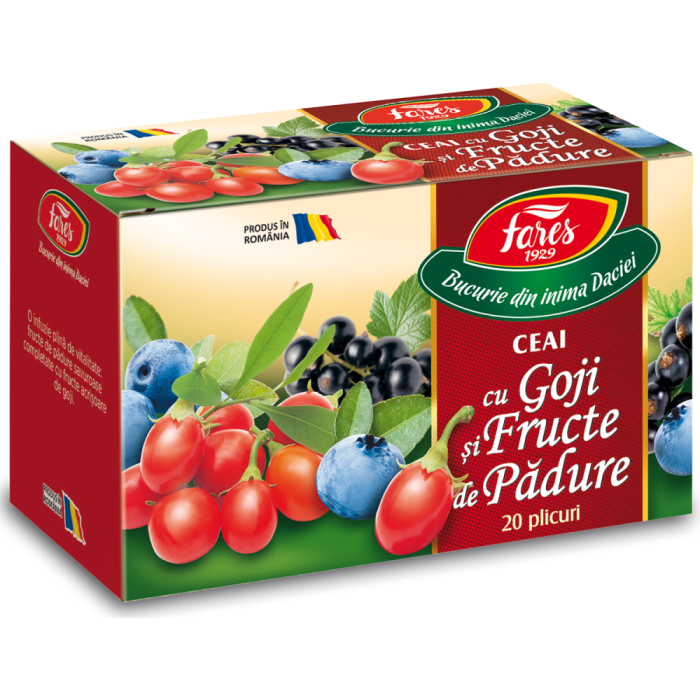 FARES Ceai cu Goji si Fructe de Padure 20x2g [1]