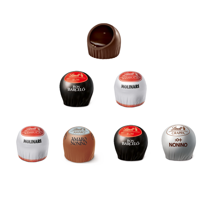 LINDT Le Acoliche Calendar Advent cu Praline cu Alcool 317g [2]