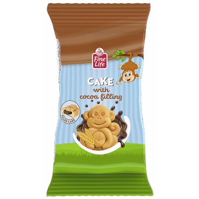 FINE LIFE Monkey Cake Prajitura cu Crema de Cacao 24x30g [2]