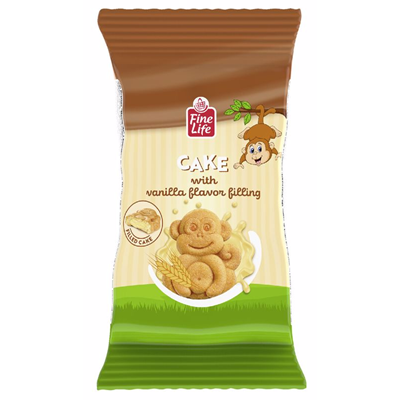 FINE LIFE Monkey Cake Prajitura cu Crema de Vanilie 24x30g [2]