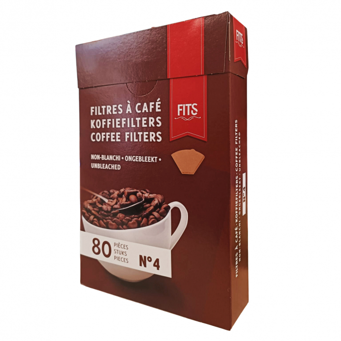 FITS Filtre Con pentru Cafetiera, V60 din Hartie Nr.4 80buc [2]