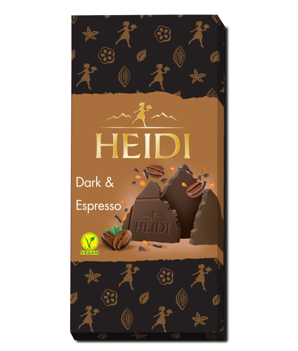 HEIDI Dark & Espresso Ciocolata Neagra cu Cafea 80g [1]