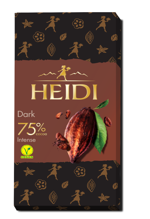 HEIDI Dark Extreme Ciocolata Neagra cu 75% Cacao 80g [1]