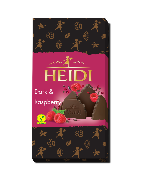 HEIDI Dark Raspberry Ciocolata Neagra cu Zmeura 80g [1]