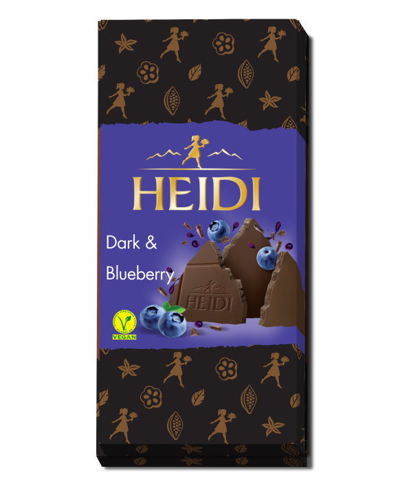 HEIDI Dark & Blueberry Ciocolata Neagra cu Afine 80g [1]