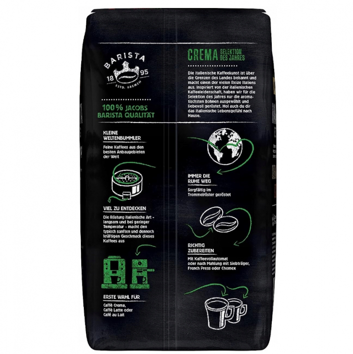 JACOBS Barista Crema Bella Italia Selektion Des Jahres Cafea Boabe 1kg [3]