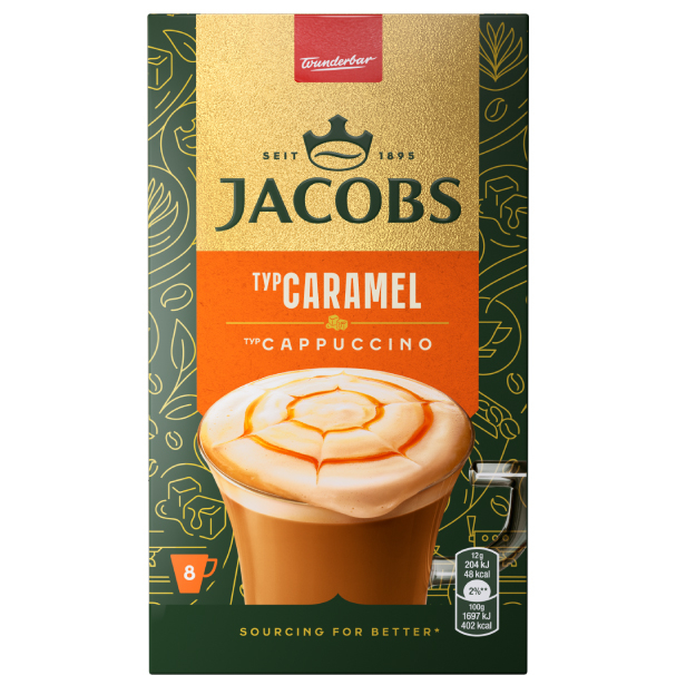 JACOBS Cappuccino cu Aroma de Caramel Plic 8buc [1]