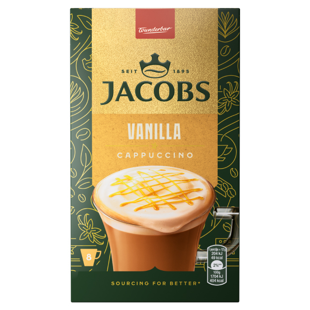 JACOBS Cappuccino cu Aroma de Vanilie Plic 8buc [1]