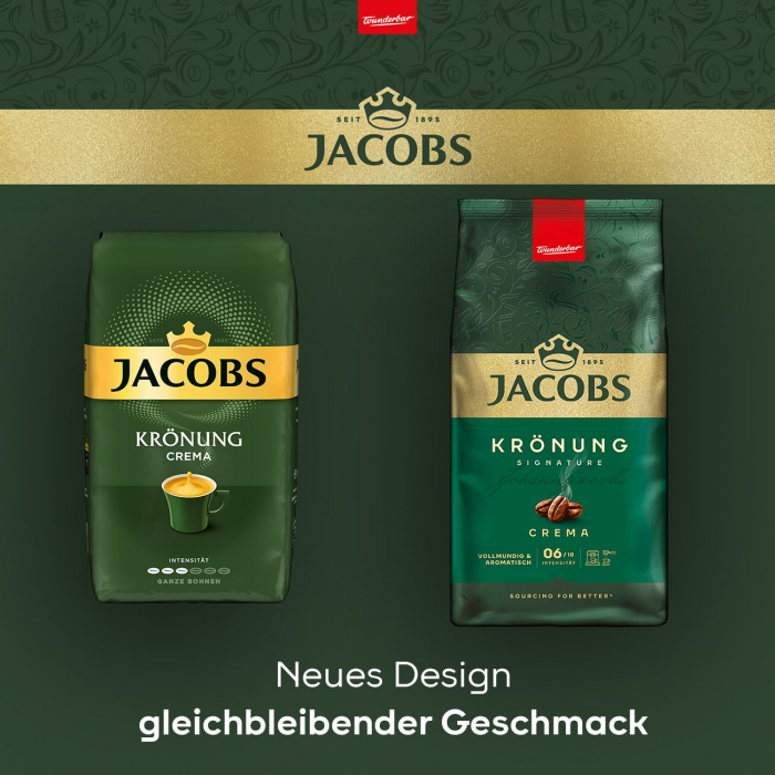 JACOBS Kronung Alintaroma Crema Cafea Boabe 1Kg [2]