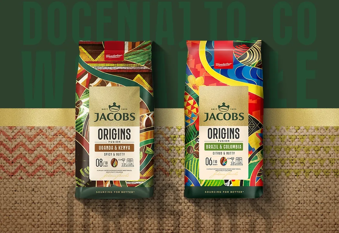 JACOBS Origins Fusion Uganda & Kenya Spicy & Nutty - Cafea Boabe 1kg [4]
