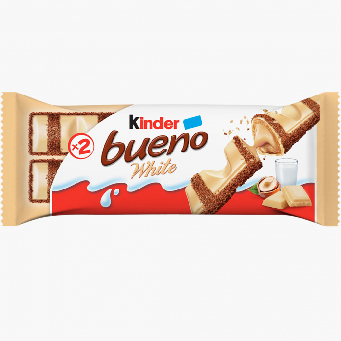 KINDER Bueno White Napolitane cu Ciocolata T2x15x39g [2]
