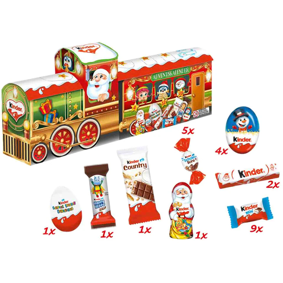 KINDER Trenulet Calendar Advent cu Ciocolata 221g [2]