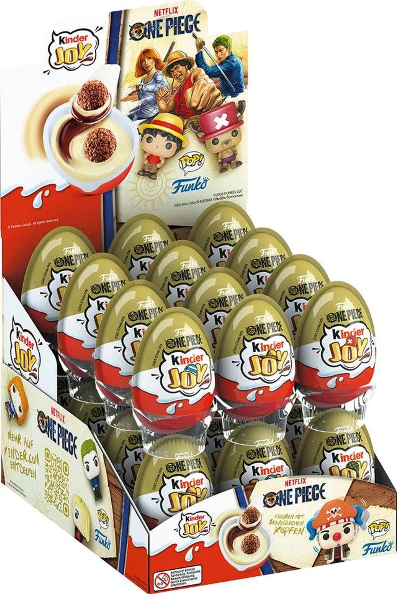 KINDER Joy Ou cu Crema de Lapte si Surpriza Funko One Piece bax. 24x20g [6]