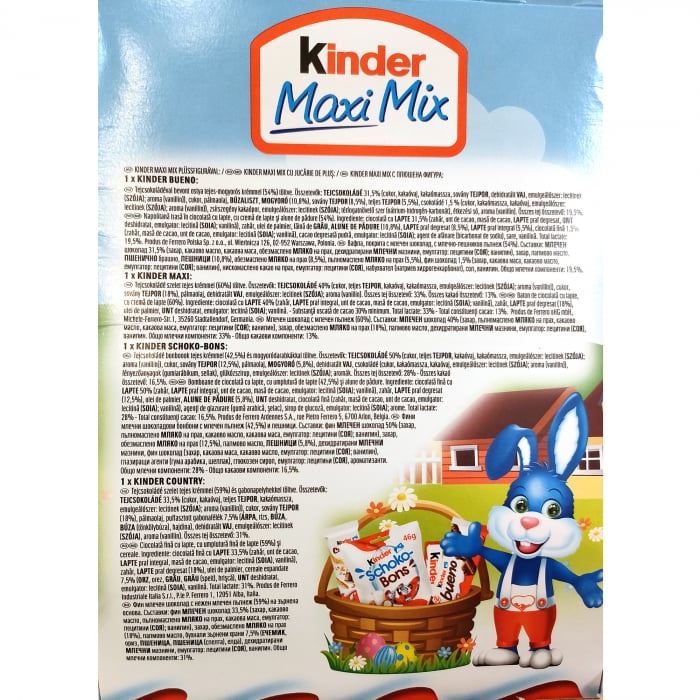 KINDER Maxi Mix cu Jucarie de Plus pentru Paste 133g [7]