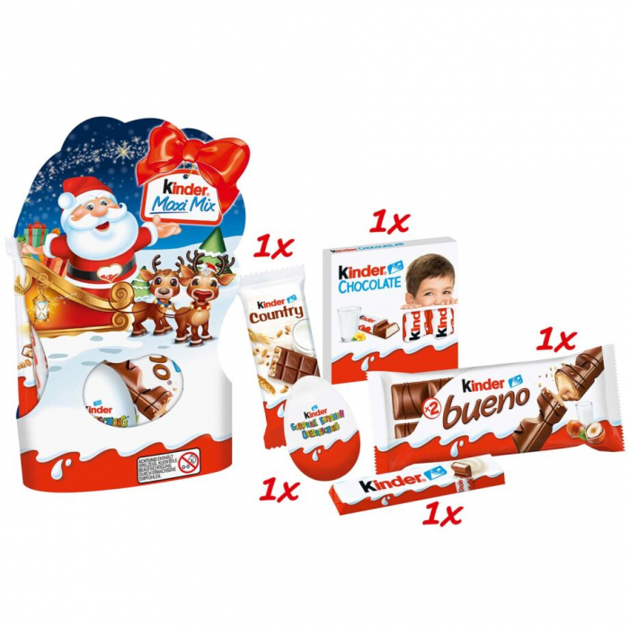 KINDER Maxi Mix Pachet cu Figurine de Ciocolata Christmas 157g [3]
