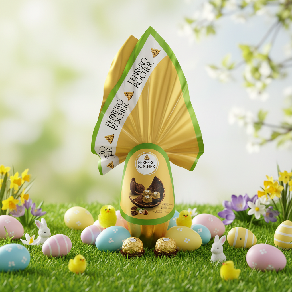 FERRERO ROCHER Flamma Ou de Ciocolata cu Praline 212.5g [3]