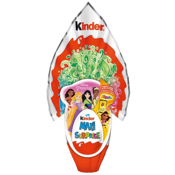 KINDER Maxi Surprise Ou de Ciocolata Disney Princess (Paste) 150g [1]