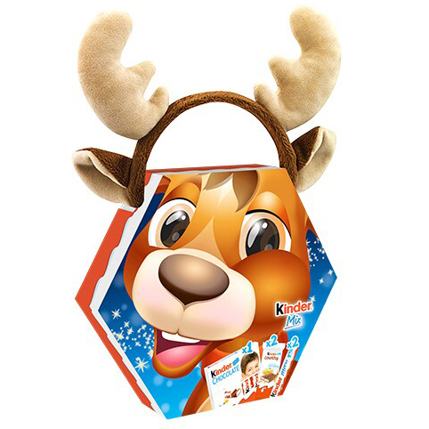 KINDER Pachet cu Dulciuri pentru Craciun + Coronita Ren 139g [3]