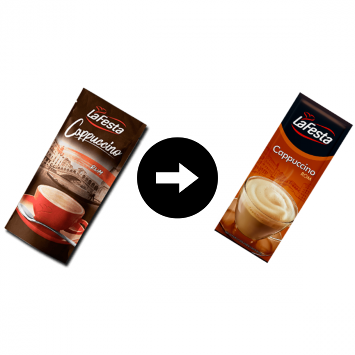 LA FESTA Cappuccino cu Gust de Rom 10x12,5g [2]