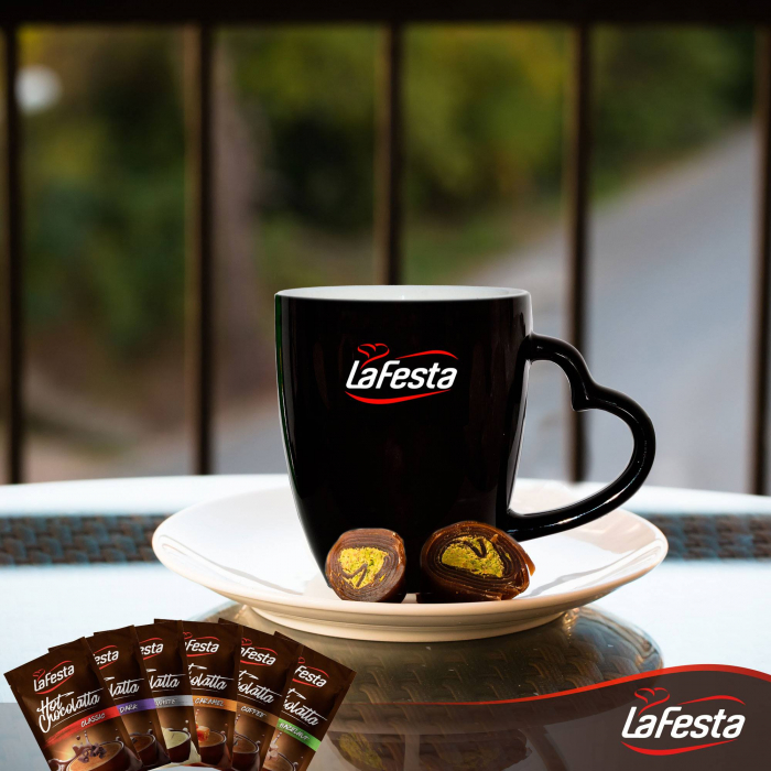 LA FESTA White Ciocolata Calda cu Gust de Ciocolata Alba Plic 10x25g [3]
