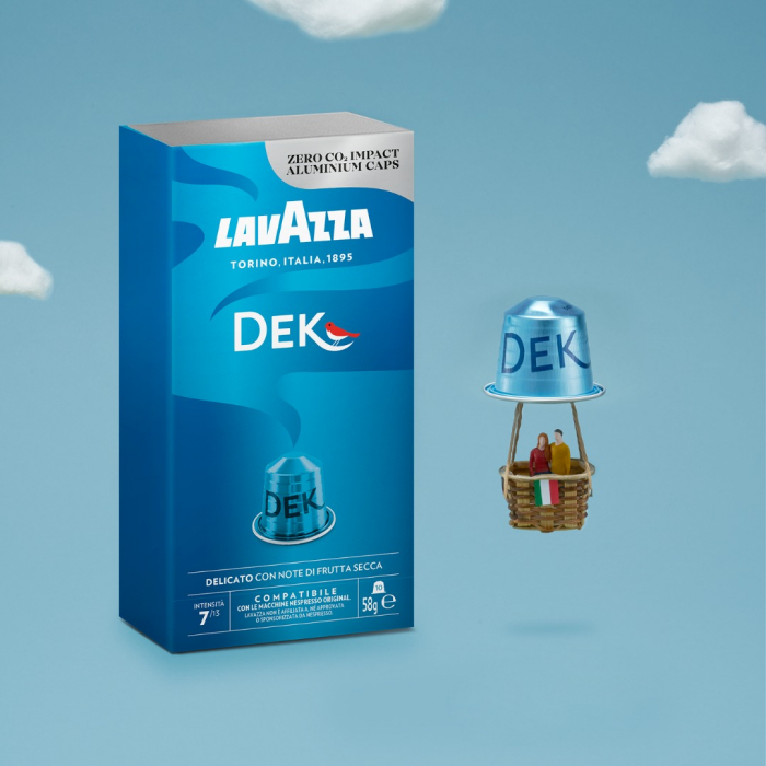LAVAZZA Espresso Maestro Dek Decofeinizata Capsule din Aluminiu Compatibile Nespresso 10buc [2]