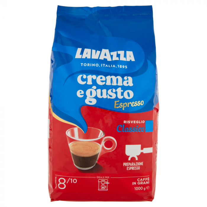 LAVAZZA Espresso Risveglio Classico Crema & Gusto Cafea Boabe 1kg [1]