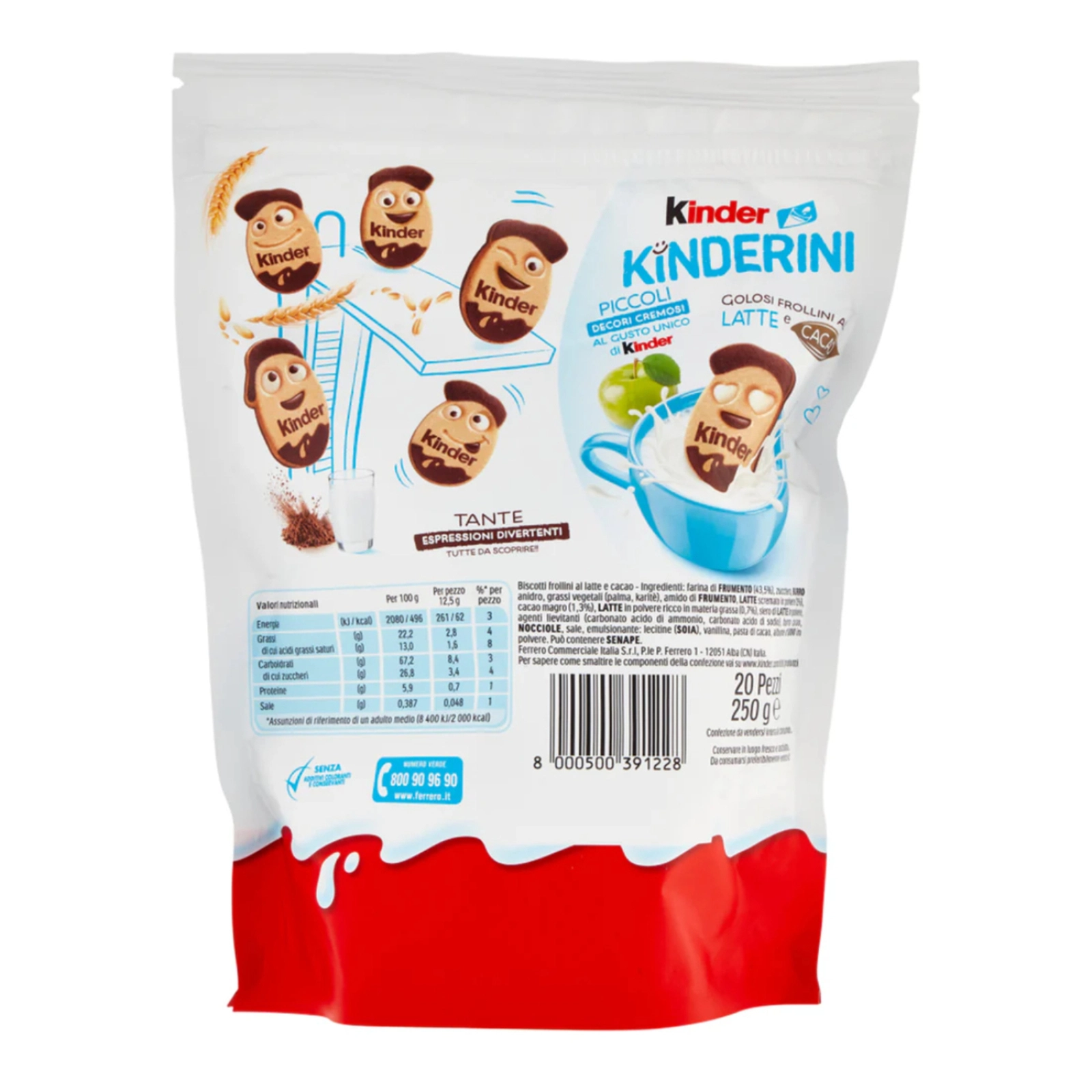 KINDER Kinderini Biscuiti Ornati cu Crema de Lapte si Cacao 250g [4]