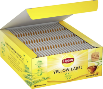 LIPTON Ceai Negru Yellow Label 100x1.8g [2]