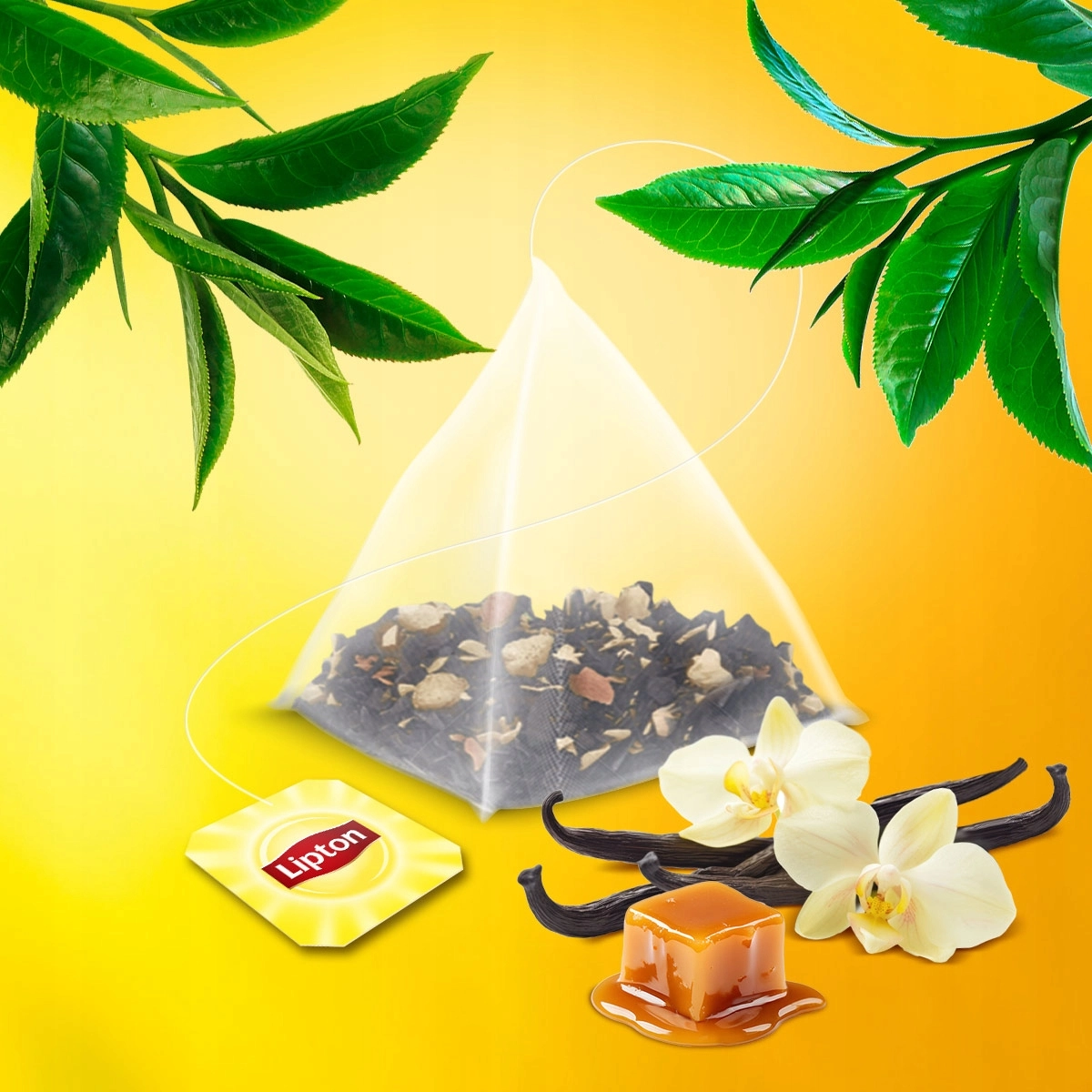 LIPTON Ceai Negru cu Vanilie Piramide 20 plicuri [2]